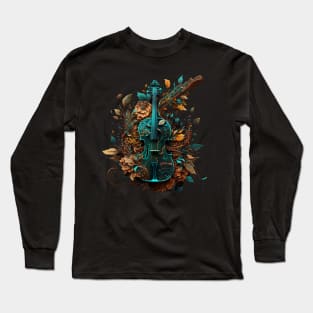 Nature's Symphony: Floral Violins and Rococo Elegance #3 Long Sleeve T-Shirt